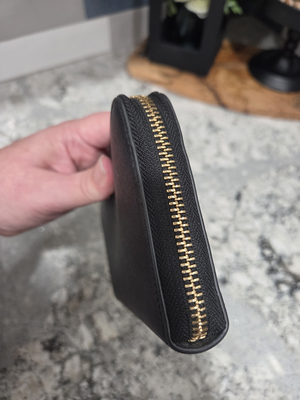 Tory Burch Black Saffiano Zip-Around Wallet - Picture 7 of 7